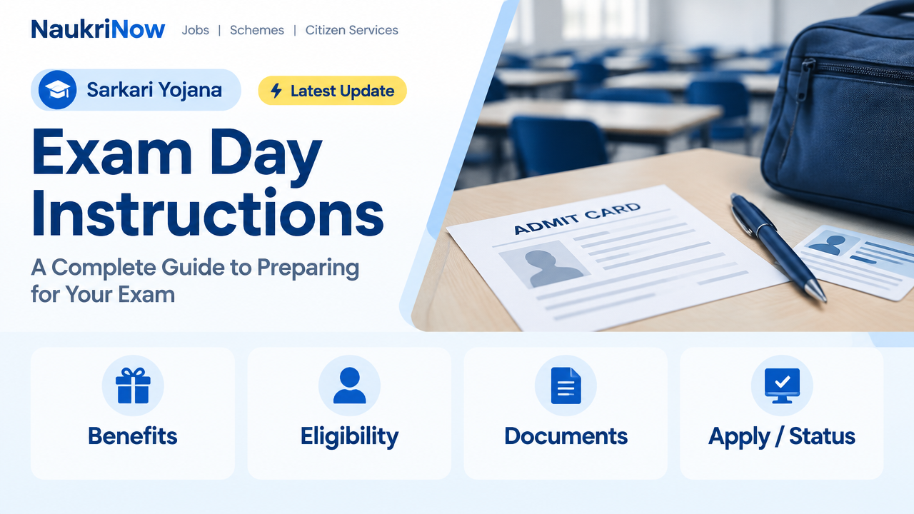 Exam Day Instructions – NaukriNow featured poster