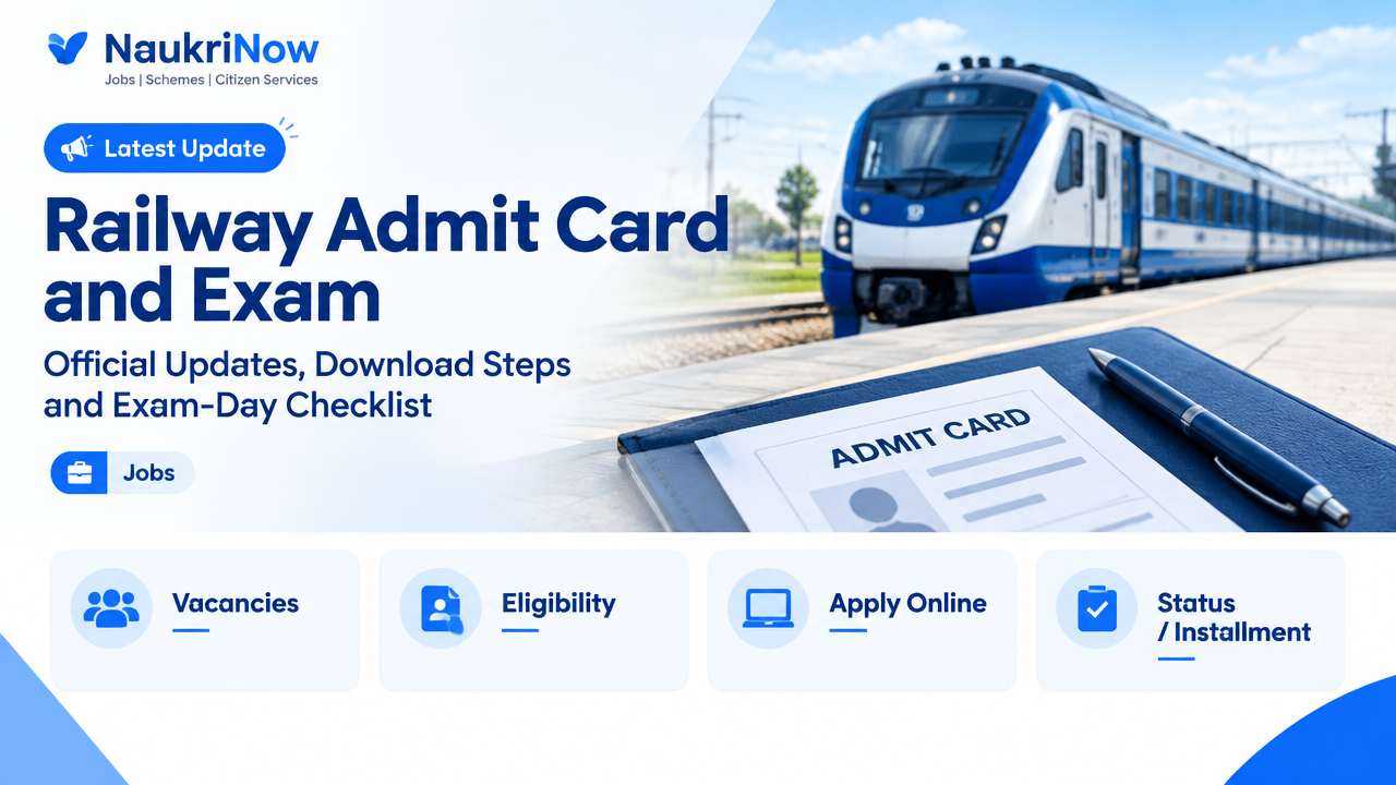 Railway Admit Card and Exam – NaukriNow featured poster