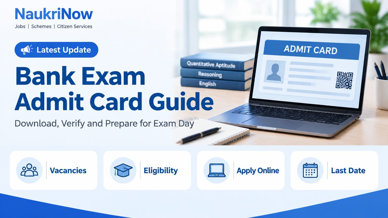 Bank Exam Admit Card Guide – NaukriNow featured poster