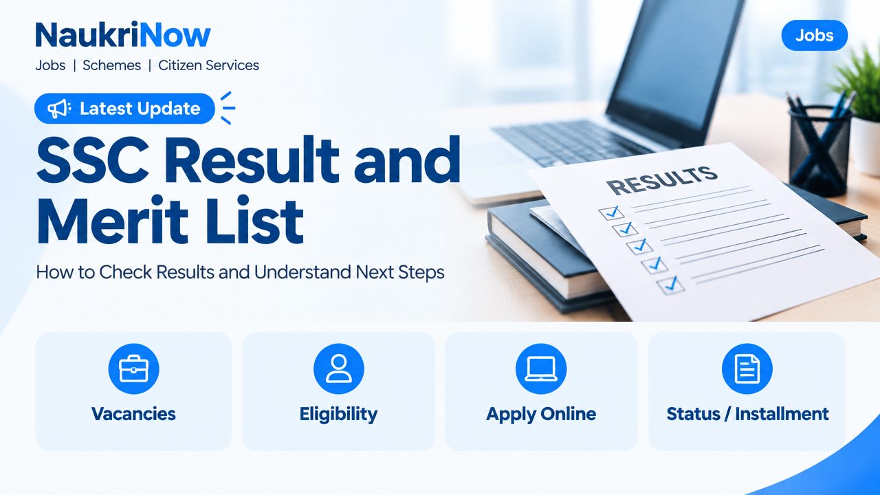 SSC Result and Merit List – NaukriNow featured poster