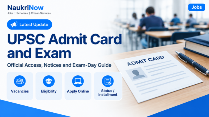 UPSC Admit Card and Exam – NaukriNow featured poster
