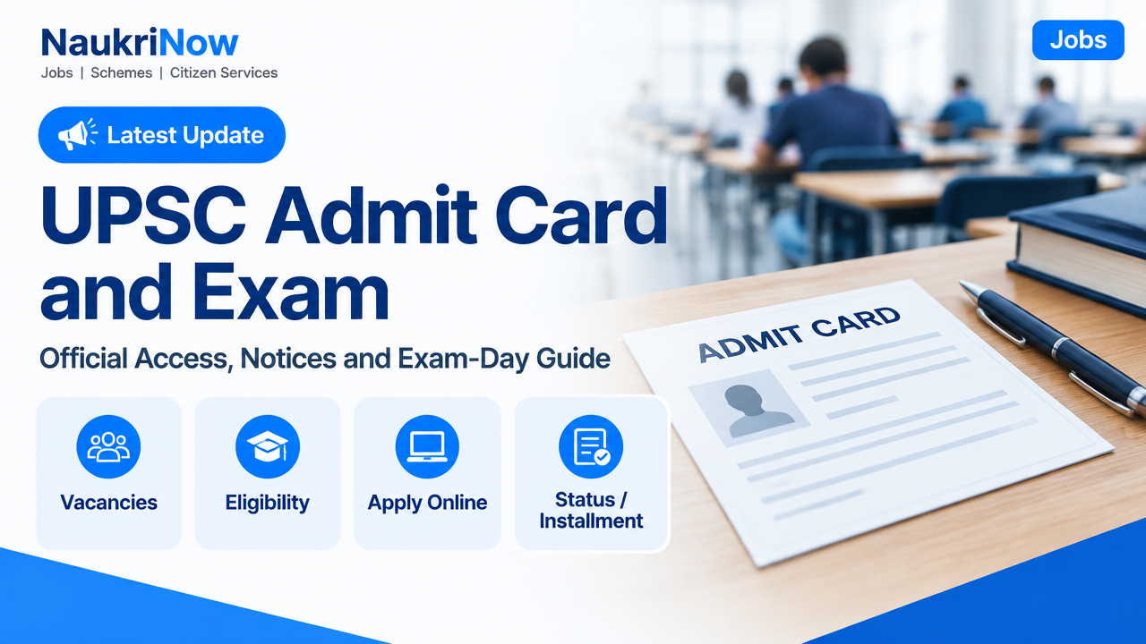 UPSC Admit Card and Exam – NaukriNow featured poster