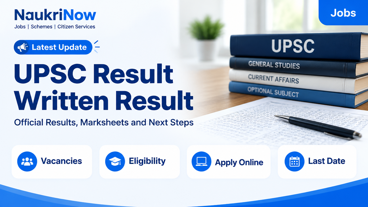 UPSC Result Written Result – NaukriNow featured poster
