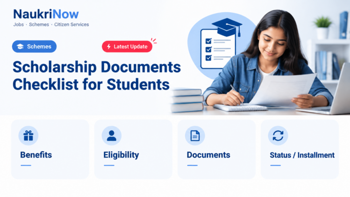 Scholarship Documents Checklist for Students – NaukriNow featured poster