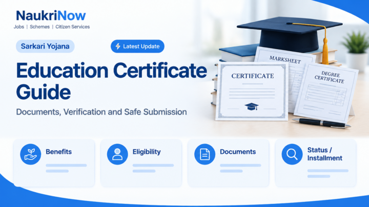 Education Certificate Guide – NaukriNow featured poster