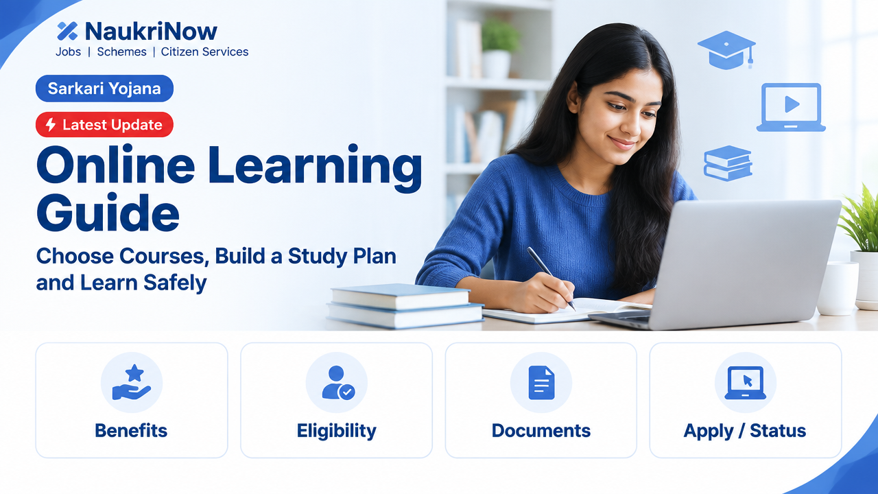 Online Learning Guide – NaukriNow featured poster
