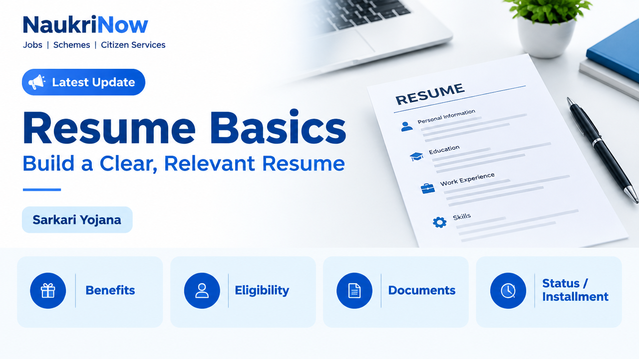 Resume Basics – NaukriNow featured poster