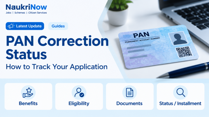 PAN Correction Status – NaukriNow featured poster