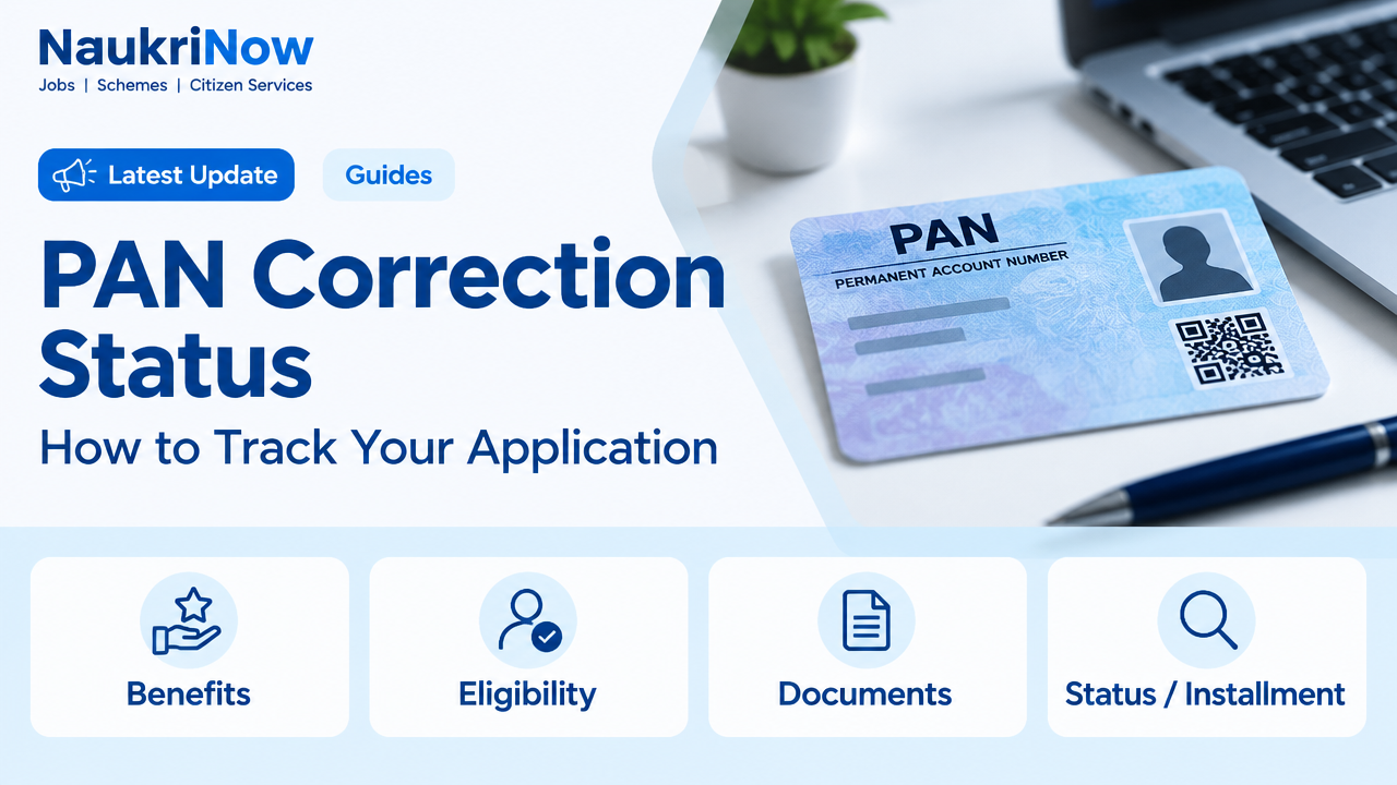 PAN Correction Status – NaukriNow featured poster