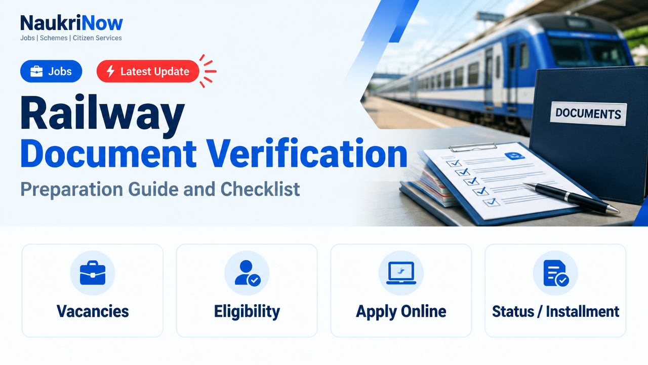 Railway Document Verification – NaukriNow featured poster