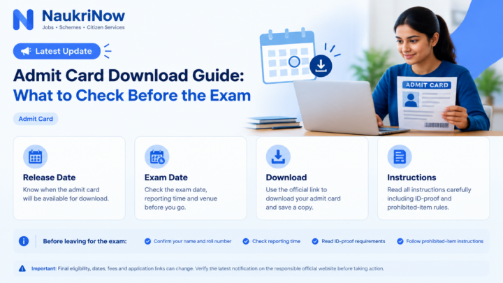 Admit Card Download Guide: What to Check Before the Exam