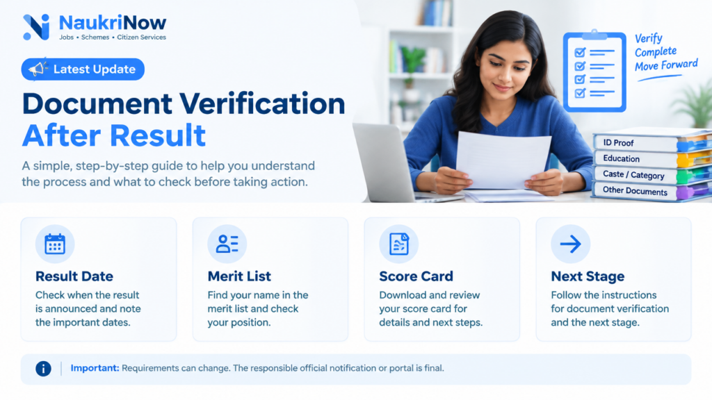 Document Verification After Result