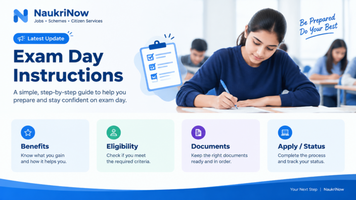 Exam Day Instructions
