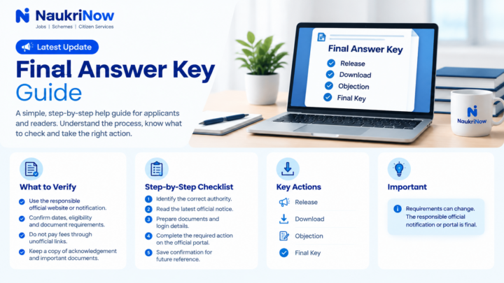 Final Answer Key Guide