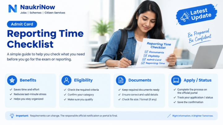Reporting Time Checklist