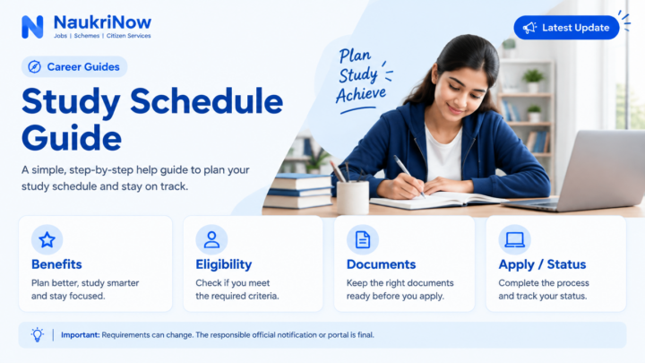 Study Schedule Guide
