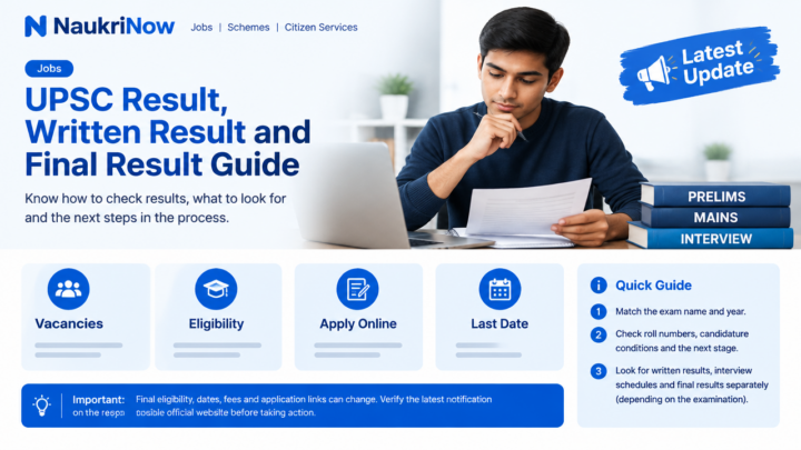 UPSC Result, Written Result and Final Result Guide