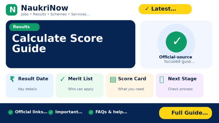Calculate Score Guide