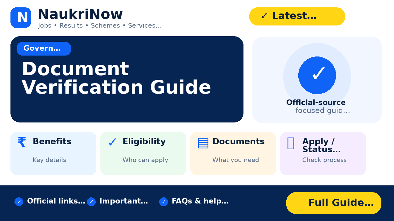 Document Verification Guide