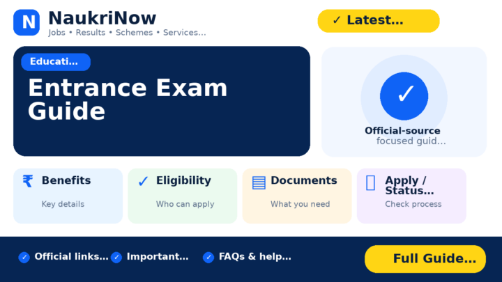 Entrance Exam Guide