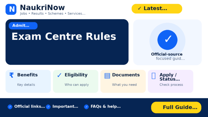 Exam Centre Rules