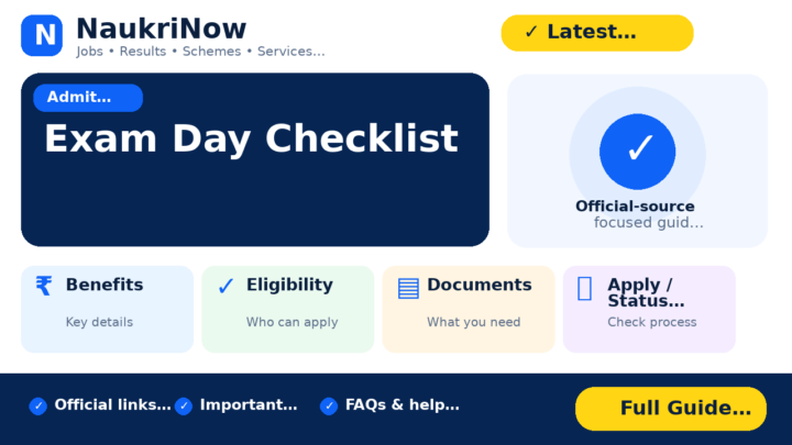 Exam Day Checklist