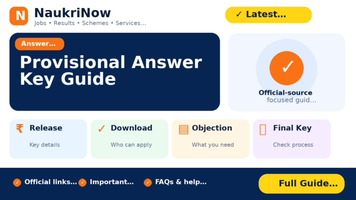 Provisional Answer Key Guide