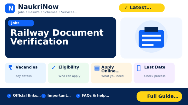 Railway Document Verification